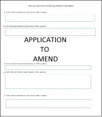 Application to Amend